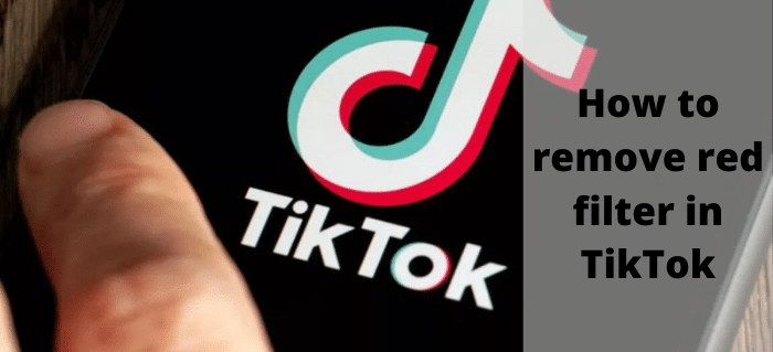 How to remove tiktok filter