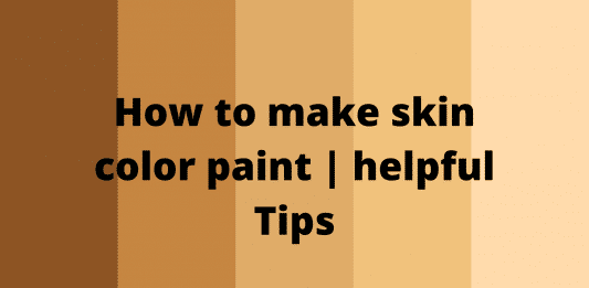 how to make skin color paint