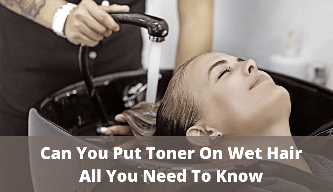 can you put toner on wet hair