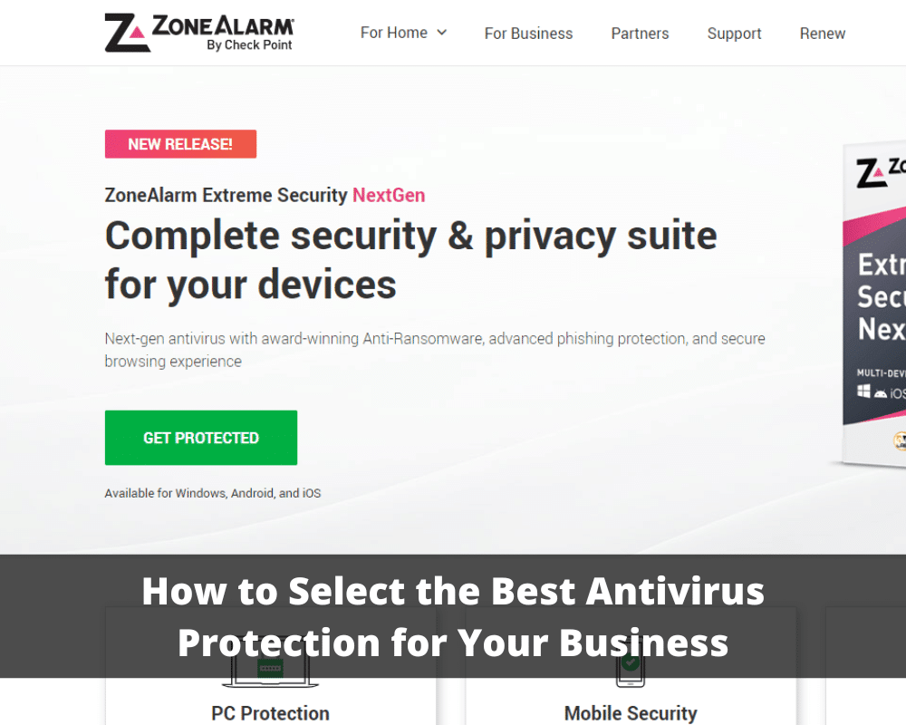 best antivirus protection for your business